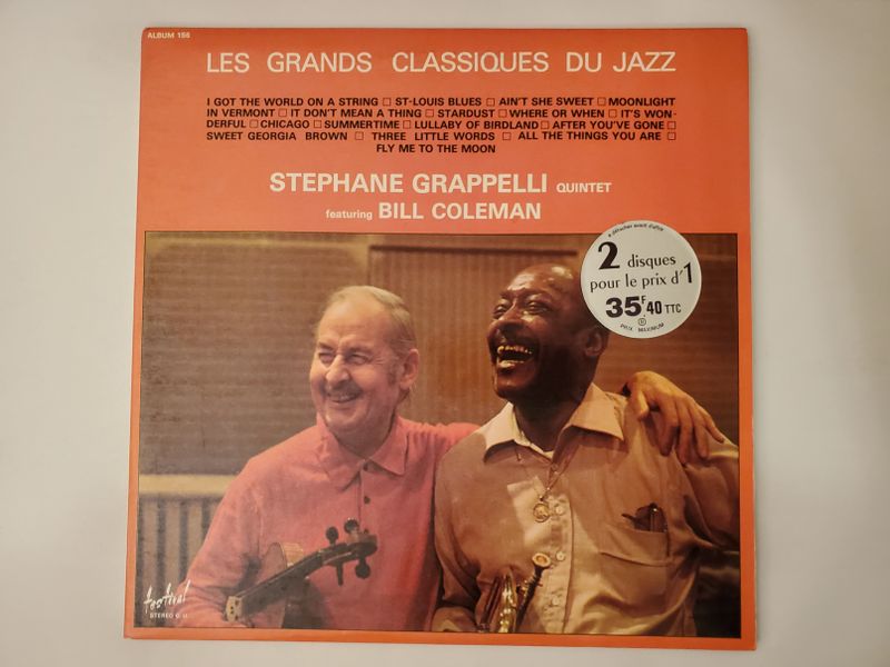 Stephane Grappelli Quintet featuring Bill Coleman Les Grands Classiques du Jazz vinyl record